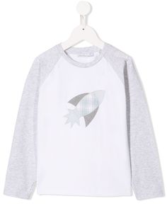 Patachou топ с длинными рукавами и нашивкой