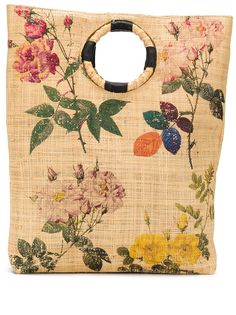 Maria La Rosa сумка-тоут с цветочным принтом