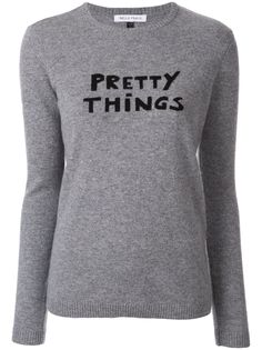 Bella Freud свитер с надписью Pretty Things