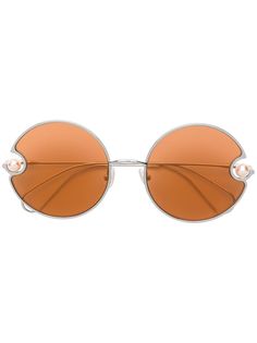 Christopher Kane Eyewear солнцезащитные очки в круглой оправе