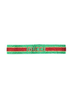 Gucci Kids повязка на голову в стиле колор-блок с логотипом