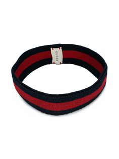 Gucci Kids повязка на голову с полоской Web и металлическим отблеском