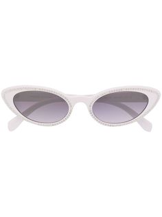 Miu Miu Eyewear солнцезащитные очки в оправе кошачий глаз