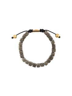 Nialaya Jewelry браслет с бусинами из пирита