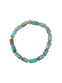 Nialaya Jewelry эластичный браслет с камнями