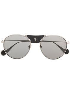 Moncler Eyewear солнцезащитные очки-авиаторы в массивной оправе