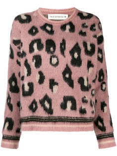 Shirtaporter свитер с леопардовым принтом