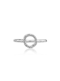 Monica Vinader Riva mini circle diamond stacking ring