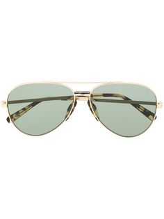 Brioni солнцезащитные очки-авиаторы черепаховой расцветки