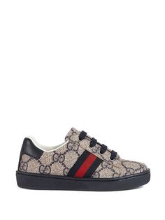 Gucci Kids хайтопы Toddler GG Supreme с полоской Web