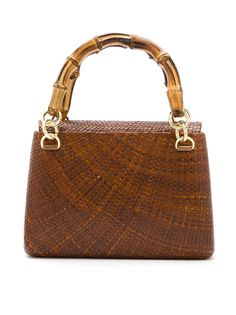 Serpui raffia shoulder bag