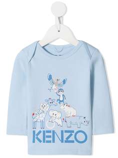 Kenzo Kids футболка с принтом