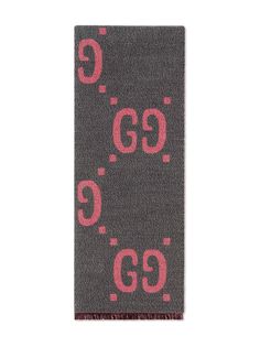 Gucci жаккардовый шарф с узором GG