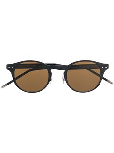 Bottega Veneta Eyewear солнцезащитные очки в круглой оправе