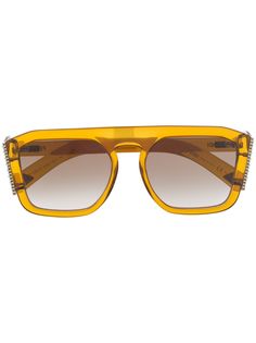 Fendi Eyewear декорированные солнцезащитные очки