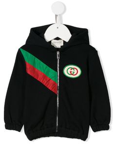 Gucci Kids худи на молнии с логотипом Interlocking G