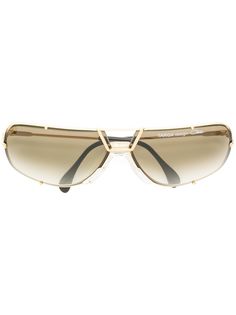Cazal классические солнцезащитные очки-авиаторы