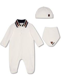 Gucci Kids "подарочный комплект из комбинезона, шапки и нагрудника"