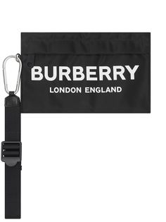 Burberry клатч на молнии с логотипом