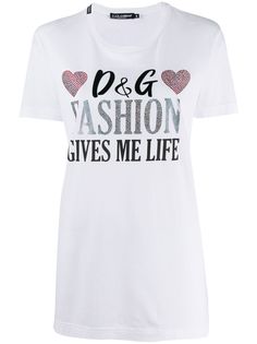 Dolce & Gabbana декорированная футболка