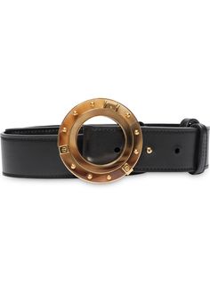 Burberry ремень с круглой пряжкой