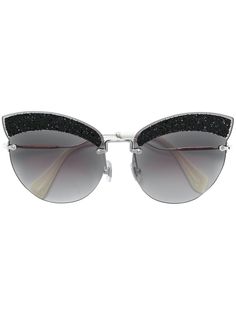 Miu Miu Eyewear Runaway show glitter sunglasses