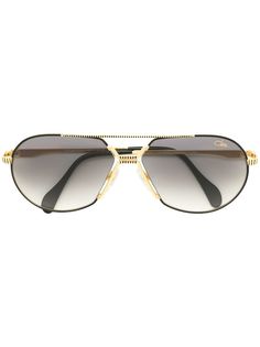 Cazal классические солнцезащитные очки-авиаторы