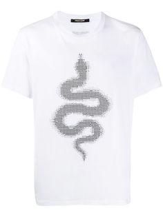 Roberto Cavalli футболка Glass Serpent