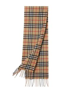 Burberry Kids кашемировый шарф в клетку Vintage Check