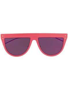 Fendi Eyewear солнцезащитные очки в массивной круглой оправе