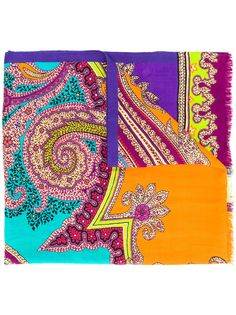 Etro шарф с принтом пейсли