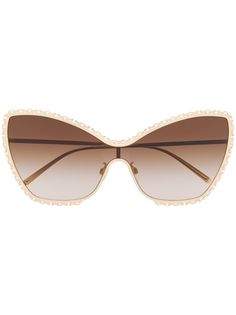 Dolce & Gabbana Eyewear солнцезащитные очки Devotion в оправе кошачий глаз