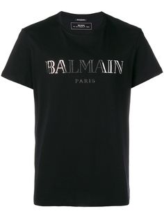 Balmain футболка с принтом логотипа
