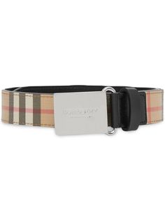 Burberry Kids ремень в клетку Vintage Check