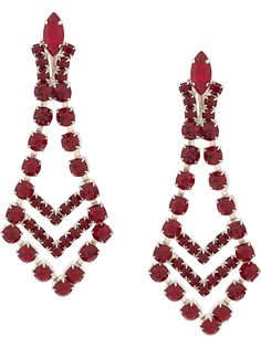 Susan Caplan Vintage серьги-подвески Art Deco 1980-х годов