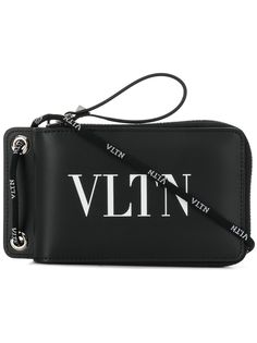 Valentino кошелек Valentino Garavani со шнурком на шею и логотипом VLTN