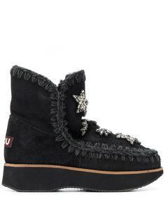 Mou декорированные ботильоны