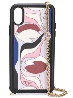 Emilio Pucci чехол для iPhone X с цепочкой и принтом