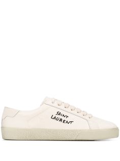 Saint Laurent кеды Court Classic с вышивкой