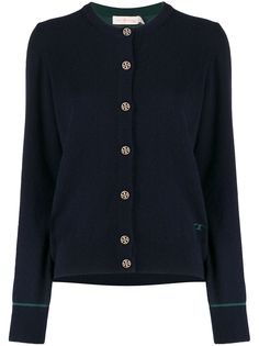 Tory Burch кардиган с вышитым логотипом