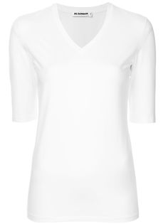 Jil Sander топ с V-образным вырезом