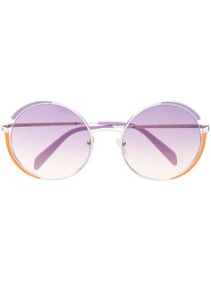 Emilio Pucci круглые солнцезащитные очки с эффектом градиента