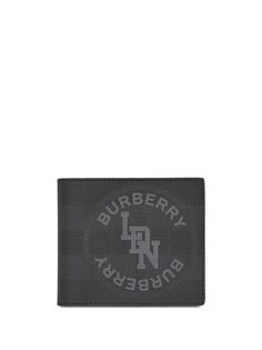 Burberry кошелек в клетку London Check с логотипом