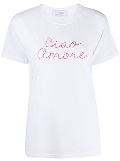 Giada Benincasa футболка с вышивкой Ciao Amore