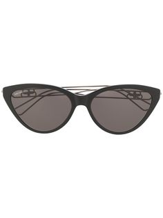Balenciaga Eyewear солнцезащитные очки в оправе кошачий глаз с логотипом