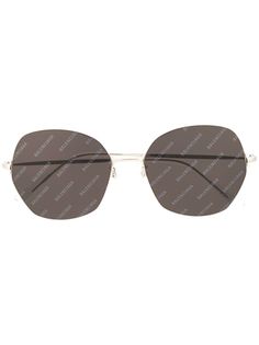 Balenciaga Eyewear массивные солнцезащитные очки с логотипом
