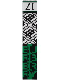 Burberry шарф с контрастным логотипом