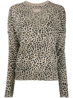 Zadig&Voltaire пуловер Brume с леопардовым принтом