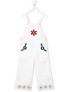 Stella McCartney Kids комбинезон с цветочной вышивкой
