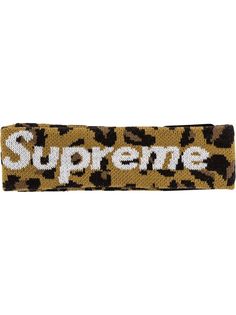 Supreme повязка на голову New Era с логотипом